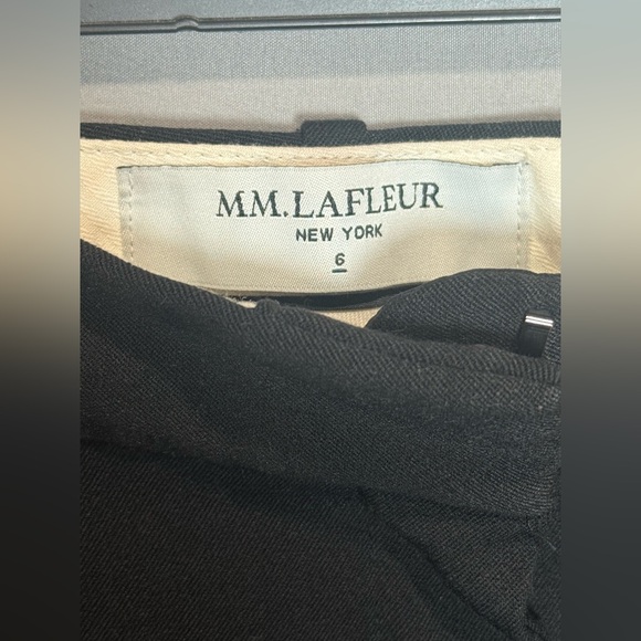 M.M.LaFleur Saxon Straight-Leg Trousers, Size 6 (Black) - Picture 2 of 11